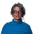 Woman looking right
