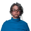 Woman makes a funny face