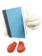 concept photo of a bestselling book, forced perspective