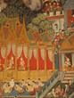 Wände im Wat Traimit-Goldener Buddah in Bangkok