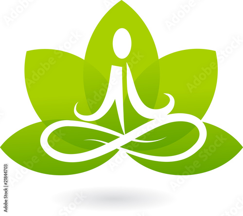 Vektor: Yoga lotus icon / logo Yoga lotus icon / logo