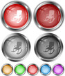 Armchair. Vector internet buttons.