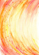 Warm background with floral motives