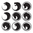 Vector: Animals buttons set Animals buttons set