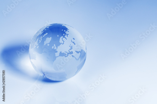 Photo: Crystal Globe - Europe and Africa Crystal Globe - Europe and Africa