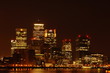 Canary Wharf at night