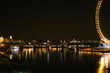view of the Thames from Westminster bridge at night