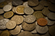 asia money coin closeup