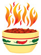 Chili Bowl With Flames Chili Bowl With Flames