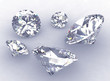 Set of five beautiful diamonds Set of five beautiful diamonds