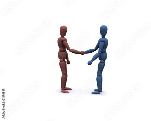 Illustration: Personen Hand reichen 9 Personen Hand reichen 9