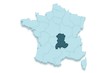 région auvergne 3D détouré fond blanc ombré