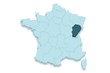 région franche-comté 3D détouré fond blanc ombré région franche-comté 3D détouré fond blanc ombré