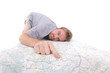 tourist and map