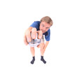 young man and petanque
