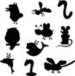 10 silhouette animals 10 silhouette animals
