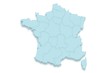 france régionale 3D détouré fond blanc ombré