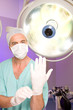 Surgeon preparing for operation