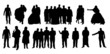 People silhouetts