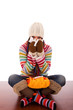 woman with flu symptoms woman with flu symptoms