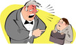 Vektor: Angry boss Angry boss