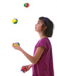 child juggling