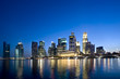 Foto: Beautiful Singapore CBD at dusk Beautiful Singapore CBD at dusk
