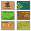 Ensemble de Cartes de Visite Plantes / Fleurs / Végétal