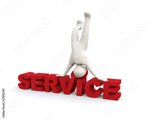 Illustration: 3D Man Service 3D Man Service