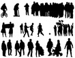 People silhouetts