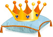 Queen's crown on the pillow