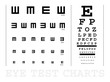 Vector Snellen eye test charts