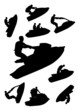Jet ski Silhouettes