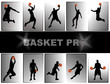 Basket joueurs en situation de jeu