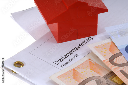 Photo: Darlehensvetrag Hausbau Geld Darlehensvetrag Hausbau Geld