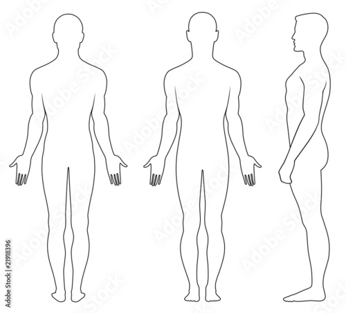 Human+body+outline+front+and+back