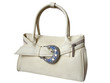 White female handbag isolated on white