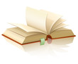 open book with empty pages open book with empty pages
