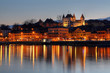 Nyon at sunset, Switzerland Nyon at sunset, Switzerland