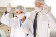 Two young scientists