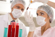 Two scientists at work