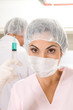 Doctor with a syringe