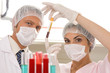 Two young scientists
