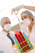 At a laboratory