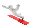 Figur Sturz (mit Freistellungspfad/clipping path)