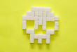 Skull from sugar slices Skull from sugar slices