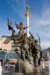 The monument to Kiev city founders, Ukraine