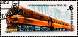 postage stamp shows russian train "TAP-75" postage stamp shows russian train "TAP-75"