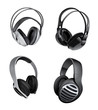 Vektor: variety of headphones variety of headphones