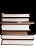 books in back and white sepia color